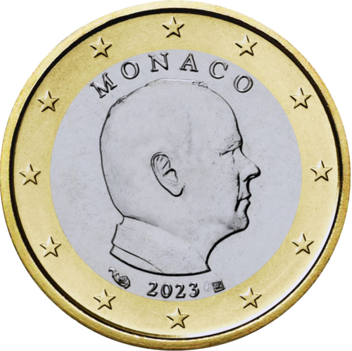 2023 Монако Альбер II монета 1 евро (1)