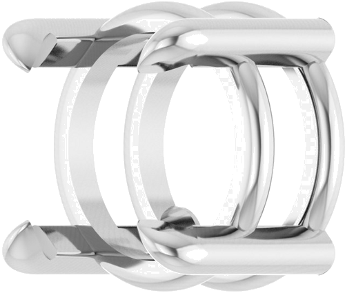 14K White 6.5 mm Round Pendant Mounting (2)