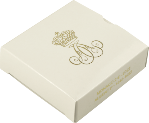 2022 Monaco Albert I 2 euro Proof coin in box (4)