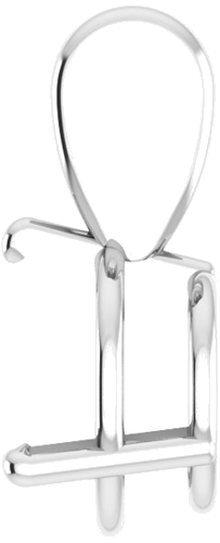 Platinum 8.5 mm Round 3-Prong Pendant Mounting (3)