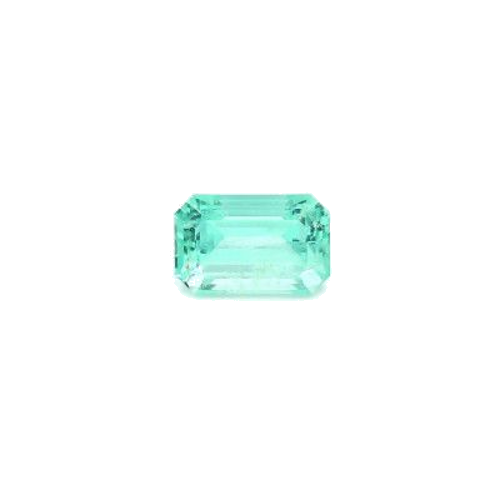 0.84 carat GREEN STEP cut Octagonal Smaragdas (1)