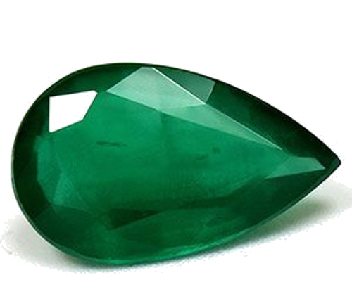 2.61 carat GREEN Pear Smaragdas (1)