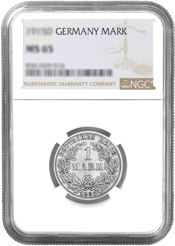 1 markė Vokietijos imperija (1888-1918) Sidabrinė moneta Sertifikuota NGC (1)
