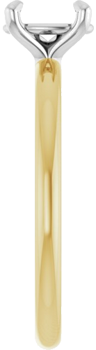 Sužadėtuvių Žiedas „Solitaire“ 585 Baltojo Ir Geltonojo Aukso Oval 7mm x 5mm (4)