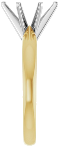 Sužadėtuvių Žiedas „Solitaire“ 585 Baltojo Ir Geltonojo Aukso Oval 9mm x 7mm (4)