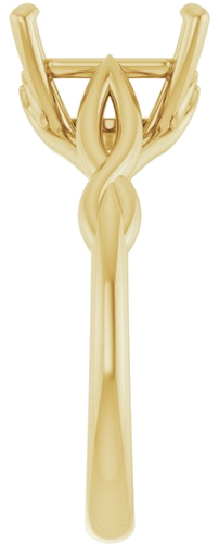 Sužadėtuvių Žiedas „Solitaire“ 585 Geltonojo Aukso Emerald 9mm x 7mm (4)