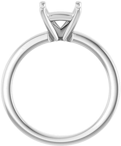 Sužadėtuvių Žiedas „Solitaire“ 585 Baltojo Aukso Square 6mm (2)