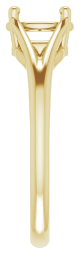 Sužadėtuvių Žiedas „Split Shank“ 585 Geltonojo Aukso Oval 7mm x 5mm (4)