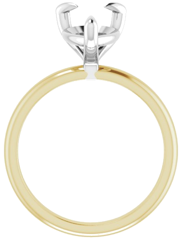 Sužadėtuvių Žiedas „Solitaire“ 585 Baltojo Ir Geltonojo Aukso Pear Shape 12mm x 8mm (2)