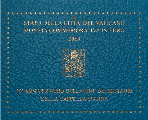 2019 Vatikanas Siksto koplyčia 2 eurų moneta (3)