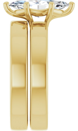 14K Yellow 12x6 mm Marquise Solitaire Engagement Ring Mounting (9)