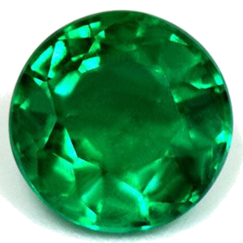 1.44 carat GREEN Round Smaragdas (1)