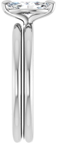 Sužadėtuvių Žiedas „Solitaire“ 585 Baltojo Aukso Marquise 8mm x 4mm (9)