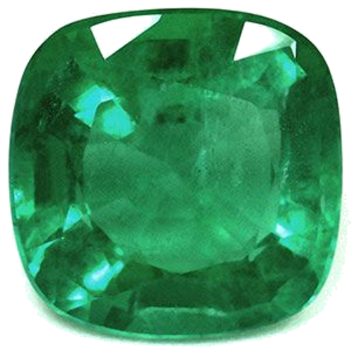 2.57 carat GREEN Cushion Smaragdas (1)