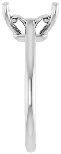 Sužadėtuvių Žiedas „Solitaire“ 585 Baltojo Aukso Emerald 9mm x 7mm (4)
