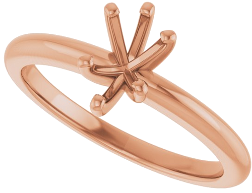 Sužadėtuvių Žiedas 14k rose gold Pear 7mm x 5mm (5)