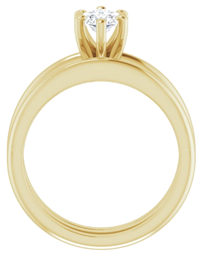 14K Yellow  10x5 mm Marquise Solitaire Engagement Ring Mounting (7)