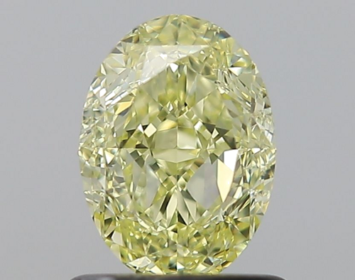 1.04 carat Fancy Yellow-VVS1 Natūralus Oval Deimantas (1)
