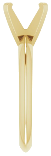 Sužadėtuvių Žiedas „Solitaire“ 585 Geltonojo Aukso Round 7.6mm (4)