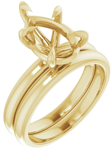 Sužadėtuvių Žiedas „Solitaire“ 585 Geltonojo Aukso Pear Shape 12mm x 8mm (6)