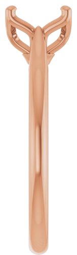 Sužadėtuvių Žiedas „Solitaire“ 14k rose gold Round 7.4mm (4)