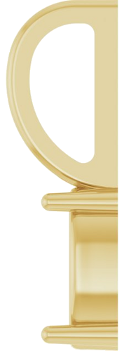 14K Yellow 6x4 mm Oval Charm Pendant Mounting (3)