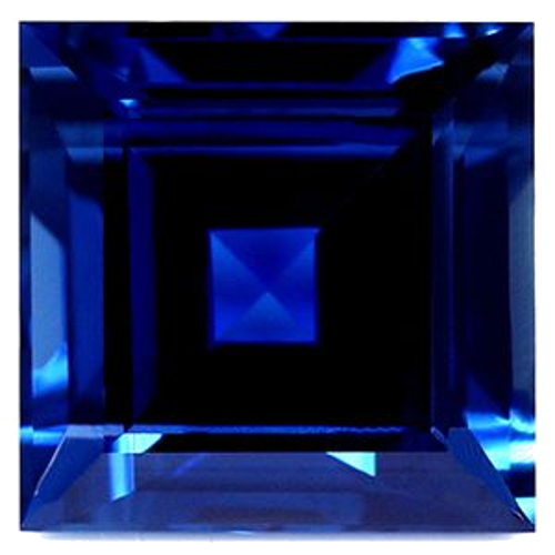 5.75 carat BLUE Square Safyras (1)