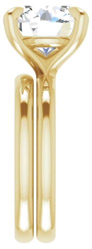 Sužadėtuvių Žiedas „Solitaire“ 585 Geltonojo Aukso Round 11mm (9)