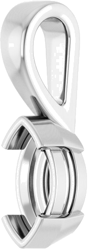 14K White 8x4 mm Marquise Pendant Mounting (2)