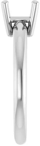 Sužadėtuvių Žiedas „Solitaire“ 585 Baltojo Aukso Square 5.5mm (4)