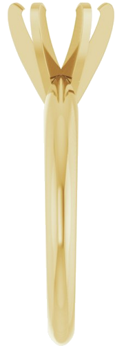 Sužadėtuvių Žiedas „Solitaire“ 585 Geltonojo Aukso Round 6.5mm (4)