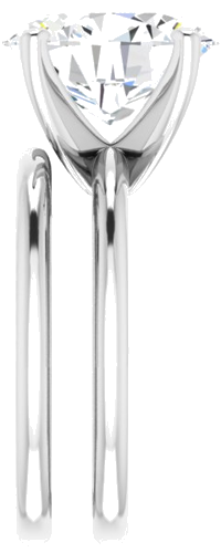 Platinum  12x10 mm Oval Solitaire Engagement Ring Mounting (9)