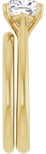 Sužadėtuvių Žiedas „Solitaire“ 585 Geltonojo Aukso Cushion 7mm (9)