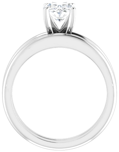 Sužadėtuvių Žiedas „Solitaire“ 950 Platinos Oval 8mm x 6mm (7)