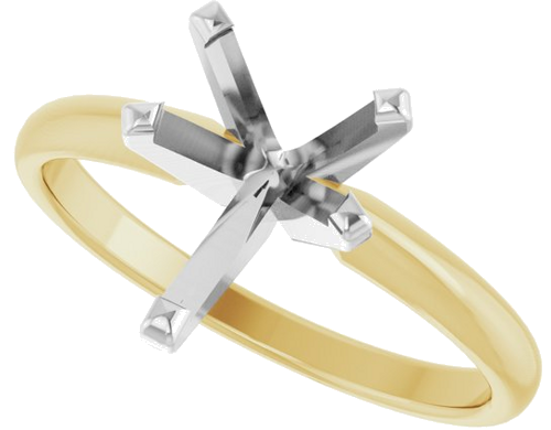 Sužadėtuvių Žiedas „Solitaire“ 585 Baltojo Ir Geltonojo Aukso Pear Shape 10mm x 6.5mm (5)