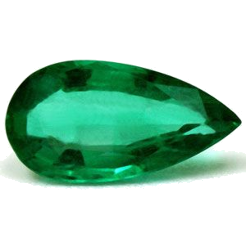 1.37 carat GREEN Pear Smaragdas (1)