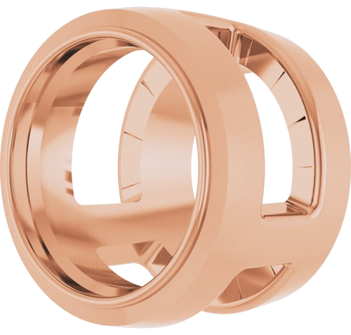 14K Rose 5.2 mm Round Slide Pendant Mounting (2)