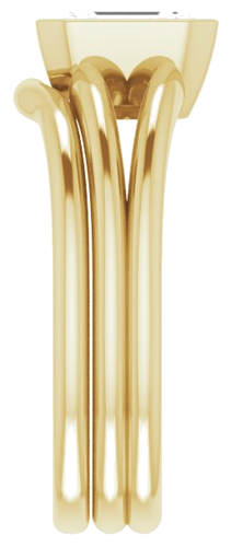 14K Yellow 7x5 mm Emerald Engagement Ring Mounting (9)