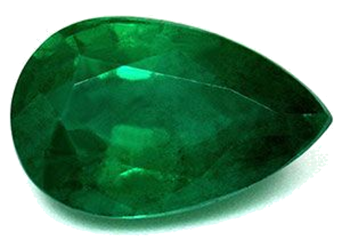 3.7 carat GREEN Pear Smaragdas (1)