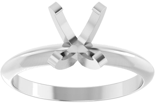 Sužadėtuvių Žiedas „Solitaire“ 950 Platinos Oval 7.7mm x 5.7mm (3)