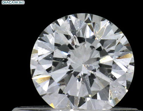 0.43 carat F-SI2 GD cut Natūralus Round Deimantas (1)