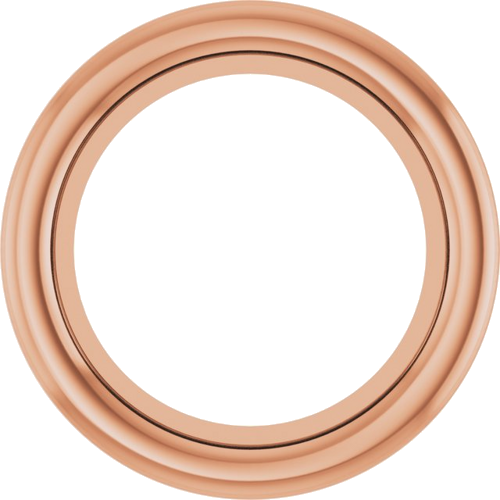 14K Rose 5.2 mm Round Bezel-Set Slide Pendant Mounting (1)