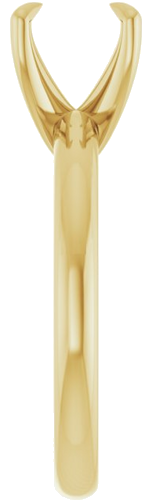 18K Yellow 8 mm Round Solitaire Engagement Ring Mounting (4)