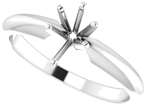 Sužadėtuvių Žiedas „Solitaire“ 585 Baltojo Aukso Pear Shape 7mm x 4.5mm (5)