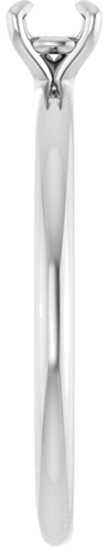 Sužadėtuvių Žiedas „Solitaire“ 18k white gold Round 4.1mm (4)