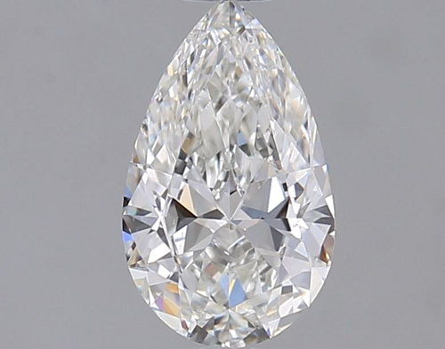 0.7 carat G-VS2 Natūralus Pear Deimantas (1)