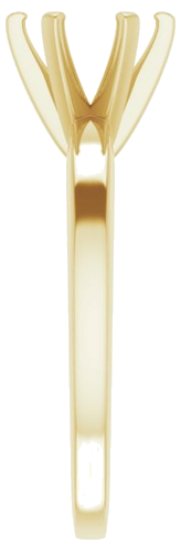 Sužadėtuvių Žiedas „Solitaire“ 585 Geltonojo Aukso Round 7mm (4)