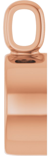 14K Rose 5 mm Round Bezel-Set Pendant Mounting (3)