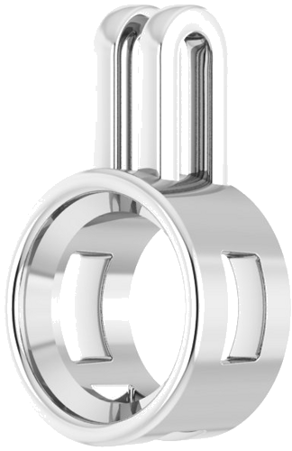 14K White 9 mm Round Pendant Mounting (2)