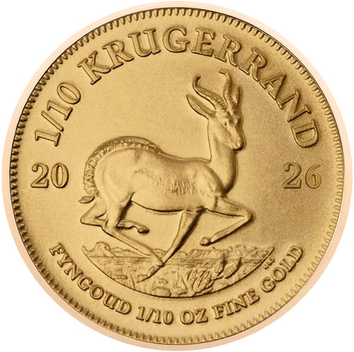 1/10 oz Krugerrand 2026 Dienvidāfrika Zelta monēta (1)